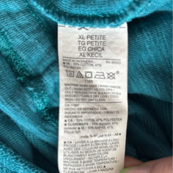 Old Navy Teal Terri Sleeveless Romper Drawstring Waist with Pockets Size XL P - Picture 3 of 4